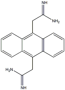 9,10-Bis[2-amino-2-iminoethyl]anthracene Struktur