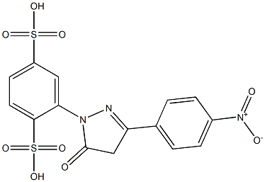 1-(2,5-Disulfophenyl)-3-(4-nitrophenyl)-1H-pyrazol-5(4H)-one Struktur