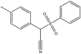 2-(4-Methylphenyl)-2-phenylsulfonylacetonitrile Struktur