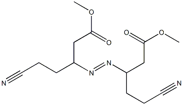 3,3'-Azobis(5-cyanovaleric acid)dimethyl ester Struktur