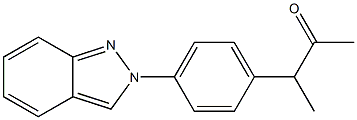 3-[p-(2H-Indazol-2-yl)phenyl]-2-butanone Struktur