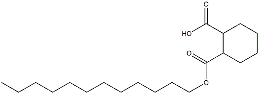 Cyclohexane-1,2-dicarboxylic acid hydrogen 1-dodecyl ester Struktur