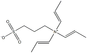 N,N,N-Tri(1-propenyl)-3-sulfonato-1-propanaminium Struktur