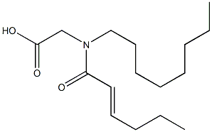 N-(2-Hexenoyl)-N-octylglycine Struktur