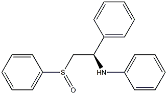 (1R)-N,1-Diphenyl-2-(phenylsulfinyl)ethanamine Struktur