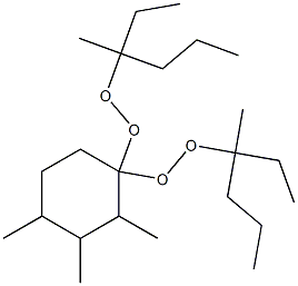 2,3,4-Trimethyl-1,1-bis(1-ethyl-1-methylbutylperoxy)cyclohexane Struktur