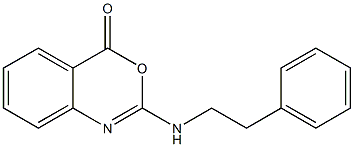 2-(Phenethylamino)-4H-3,1-benzoxazin-4-one Struktur