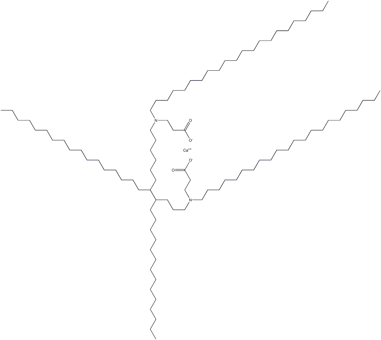 Bis[3-(didocosylamino)propanoic acid]calcium salt Struktur
