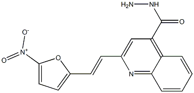 2-[2-(5-Nitro-2-furyl)vinyl]-4-quinolinecarbohydrazide Struktur