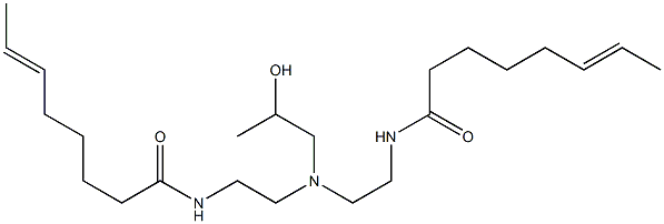 N,N'-[2-Hydroxypropyliminobis(2,1-ethanediyl)]bis(6-octenamide) Struktur