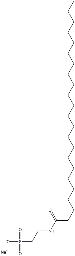 N-(1-Oxotricosyl)taurine sodium salt Struktur