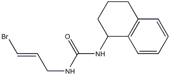 1-(3-Bromoallyl)-3-(1,2,3,4-tetrahydronaphthalen-1-yl)urea Struktur