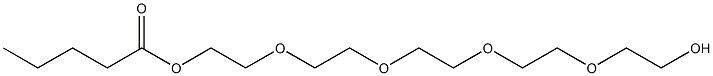 Valeric acid 2-[2-[2-[2-(2-hydroxyethoxy)ethoxy]ethoxy]ethoxy]ethyl ester Struktur