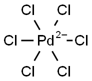 Hexachloropalladate (IV) Struktur