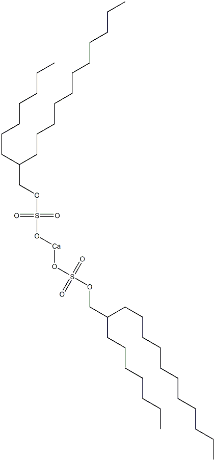 Bis(2-heptyltridecyloxysulfonyloxy)calcium Struktur