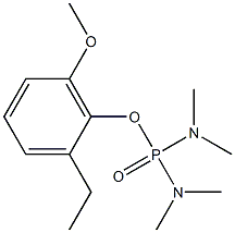 Bis(dimethylamino)phosphinic acid 2-ethyl-6-methoxyphenyl ester Struktur