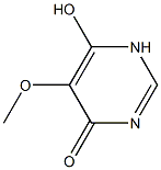 6-Hydroxy-5-methoxypyrimidin-4(1H)-one Struktur