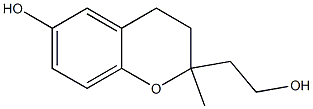 3,4-Dihydro-6-hydroxy-2-methyl-2H-1-benzopyran-2-ethanol Struktur