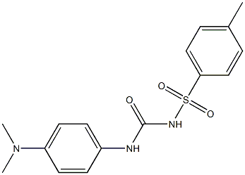 1-[4-Dimethylaminophenyl]-3-(4-methylphenylsulfonyl)urea Struktur