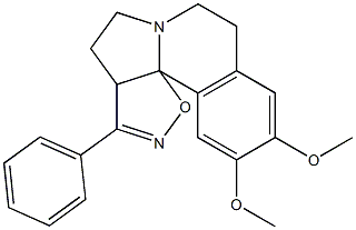 3a,5,7,8-Tetrahydro-10,11-dimethoxy-3-phenyl-4H-isoxazolo[5',4':2,3]pyrrolo[2,1-a]isoquinoline Struktur