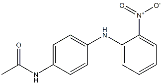 2-Nitro-N-(4-acetylaminophenyl)aniline Struktur