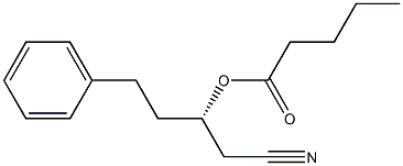 Valeric acid (S)-1-(cyanomethyl)-3-phenylpropyl ester Struktur