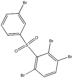 2,3,6-Tribromophenyl 3-bromophenyl sulfone Struktur