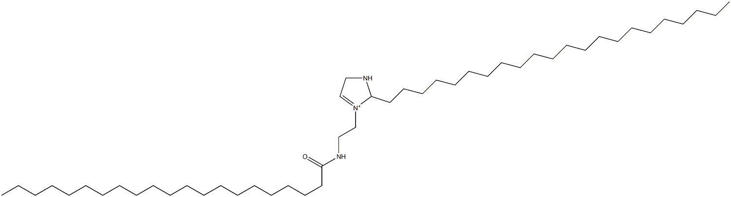 2-Docosyl-3-[2-(henicosanoylamino)ethyl]-3-imidazoline-3-ium Struktur