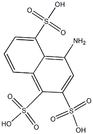 4-Amino-1,2,5-naphthalenetrisulfonic acid Struktur