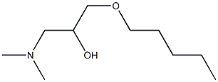 1-Dimethylamino-3-pentyloxy-2-propanol Struktur