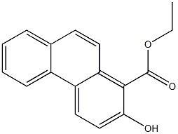 2-Hydroxy-1-phenanthrenecarboxylic acid ethyl ester Struktur