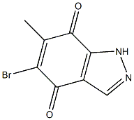 5-Bromo-6-methyl-1H-indazole-4,7-dione Struktur