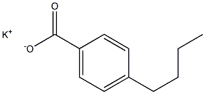 4-Butylbenzoic acid potassium salt Struktur