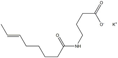 4-(6-Octenoylamino)butyric acid potassium salt Struktur