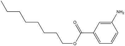 3-Aminobenzoic acid octyl ester Struktur