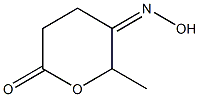 3,6-Dihydro-5-hydroxyimino-6-methyl-2H-pyran-2(4H)-one Struktur