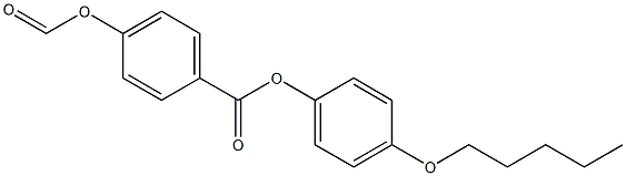 p-Formyloxybenzoic acid p-(pentyloxy)phenyl ester Struktur