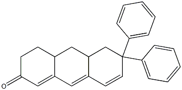 6,6-Diphenyl-4,4a,5,6,10,10a-hexahydroanthracen-2(3H)-one Struktur