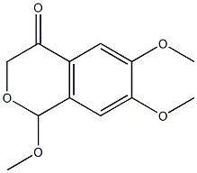 1,6,7-Trimethoxyisochroman-4-one Struktur