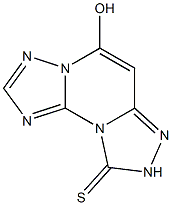 5-Hydroxybis[1,2,4]triazolo[1,5-a:4',3'-c]pyrimidine-9(8H)-thione Struktur