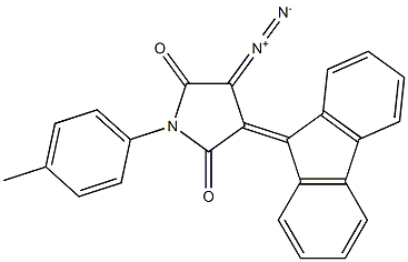 Dihydro-1-(4-methylphenyl)-3-diazo-4-(9H-fluoren-9-ylidene)-1H-pyrrole-2,5-dione Struktur