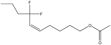 (Z)-7,7-Difluoro-5-decen-1-ol acetate Struktur