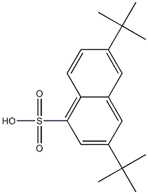 3,6-Bis(1,1-dimethylethyl)-1-naphthalenesulfonic acid Struktur