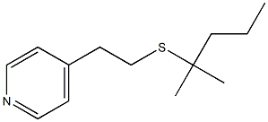 4-[2-(1,1-Dimethylbutylthio)ethyl]pyridine Struktur