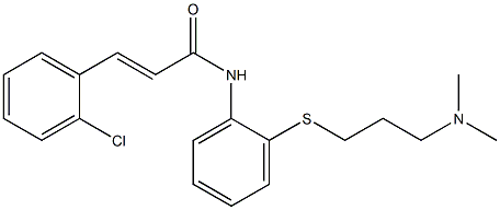 3-(2-Chlorophenyl)-N-[2-[[3-(dimethylamino)propyl]thio]phenyl]propenamide Struktur