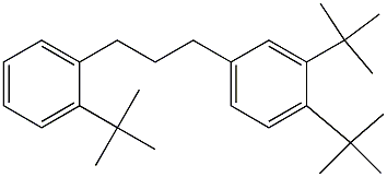 1-(3,4-Di-tert-butylphenyl)-3-(2-tert-butylphenyl)propane Struktur