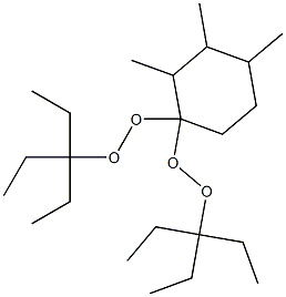 2,3,4-Trimethyl-1,1-bis(1,1-diethylpropylperoxy)cyclohexane Struktur