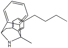 3-Butyl-5-methyl-10,11-dihydro-5H-dibenzo[a,d]cyclohepten-5,10-imine Struktur