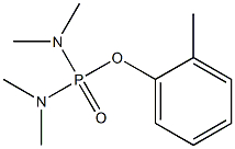 Bis(dimethylamino)(2-methylphenoxy)phosphine oxide Struktur