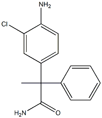 2-(4-Amino-3-chlorophenyl)-2-phenylpropionamide Struktur